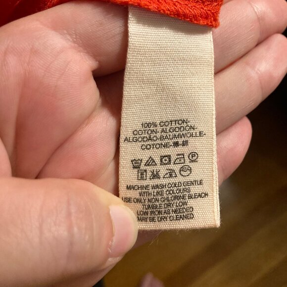 Free People Red Pinafore Jumper Linen Cottagecore Dress - Picture 7 of 8